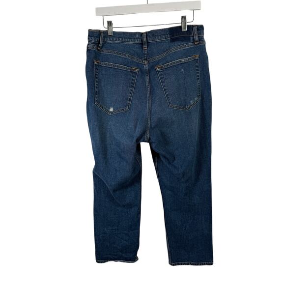 Abercrombie & Fitch Curve Love Ankle Straight Ultra High Rise Jeans Womens 32/14 - Picture 5 of 8